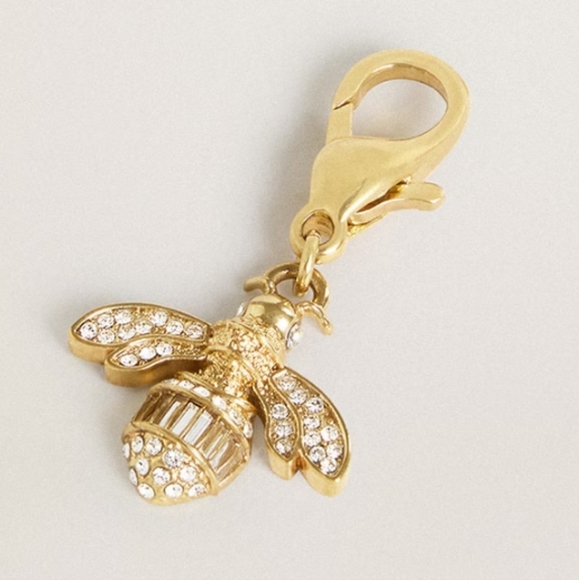 NWT Golden Goose Bee-shaped charm in gold-colored brass with crystals - Picture 2 of 7